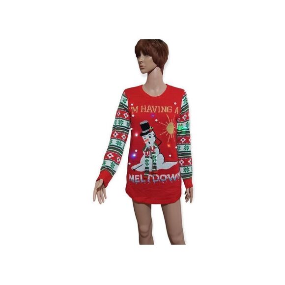 I’m Having A Meltdown Christmas Tunic Sweater Size: M - Picture 1 of 8
